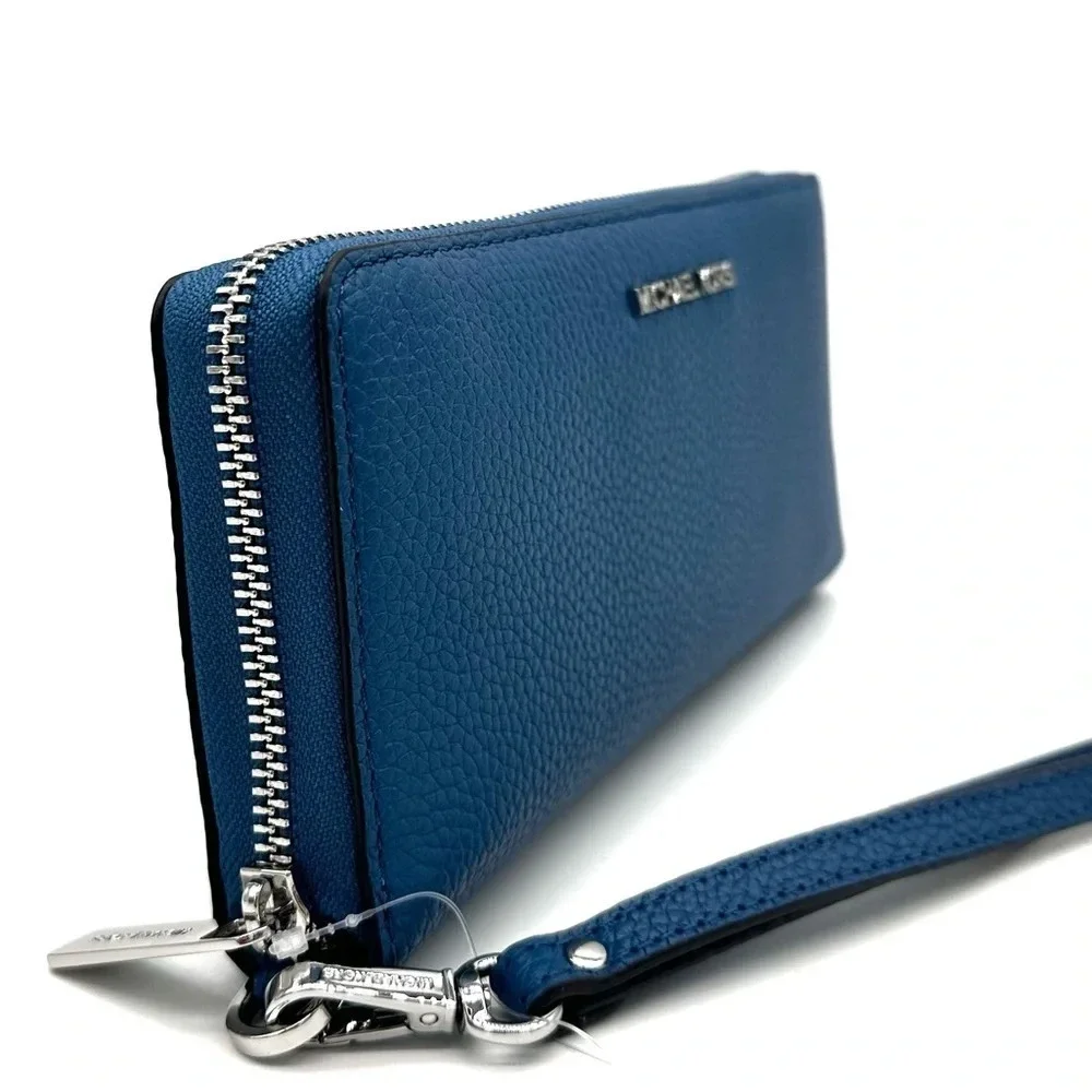 Michael Kors Large Continental Wallet Wristlet Teal (NWT)